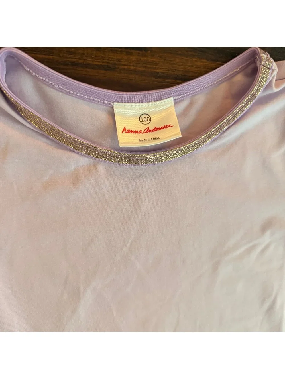 Hanna Andersson Light Purple with gray Ruffle Skirt Gold Details Size 4